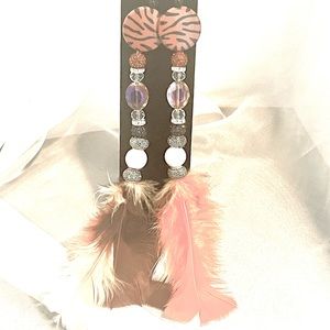 Feather earrings